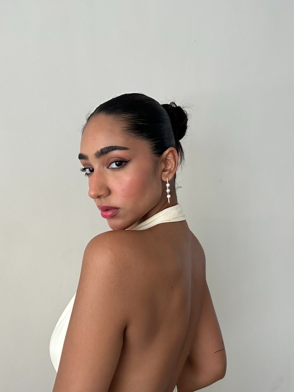 Ekaya Square Pearl Earrings