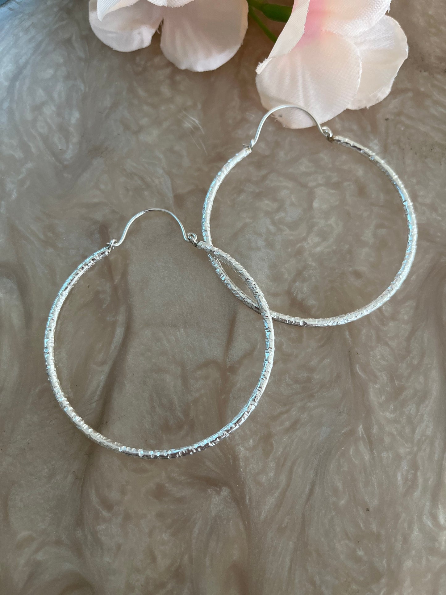 Maxi Lea Hoops - Silver