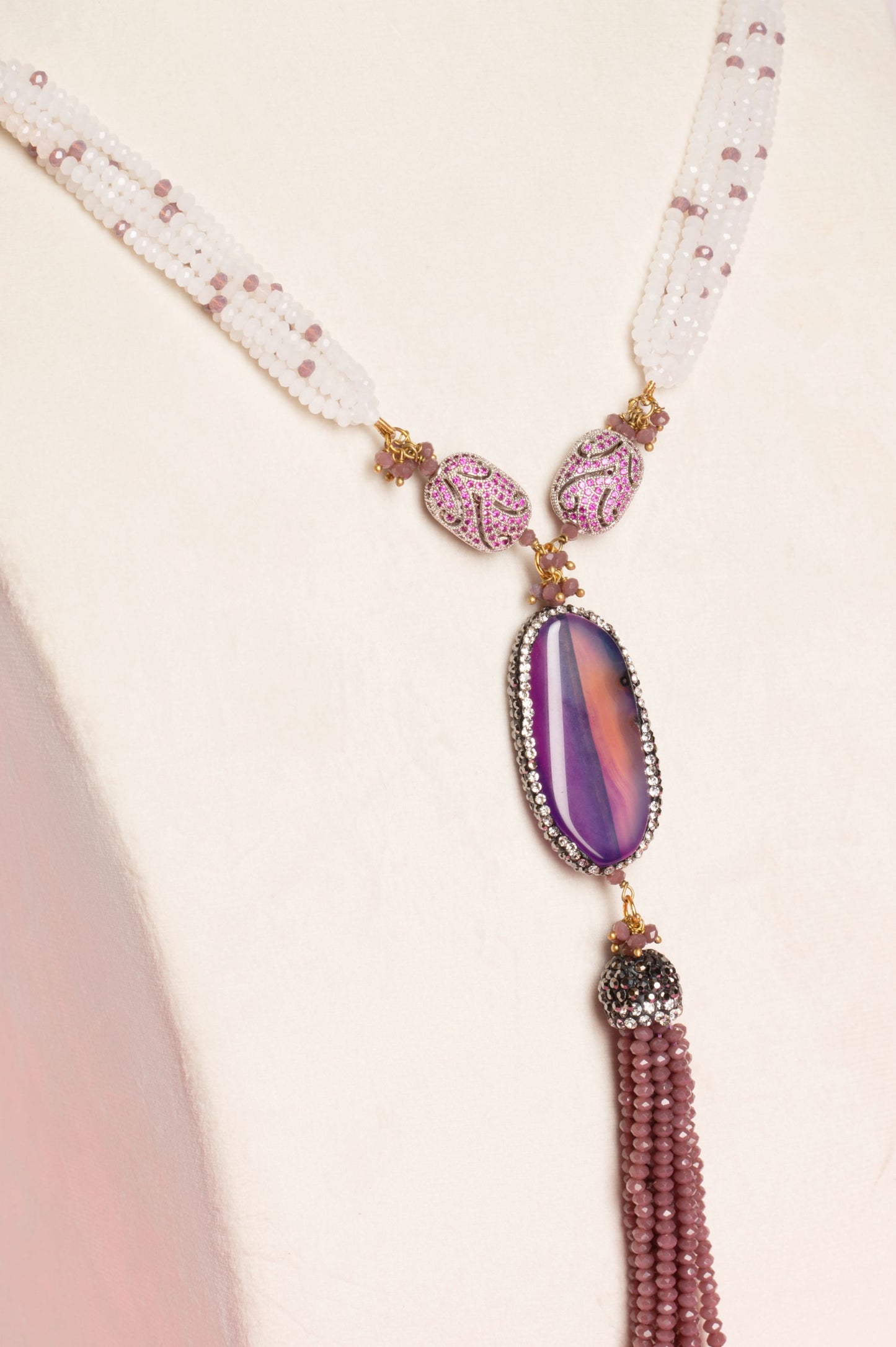 Pearl and Lilac with Marcasite