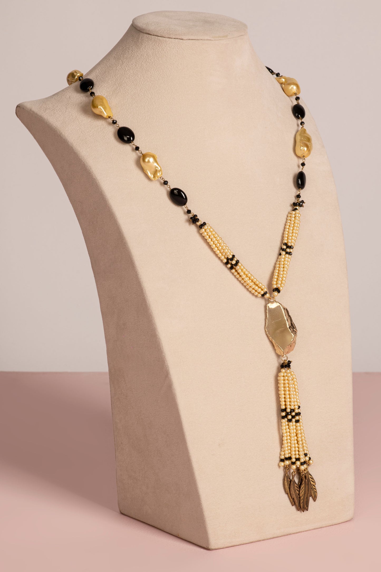 Black Onyx and White Pearls