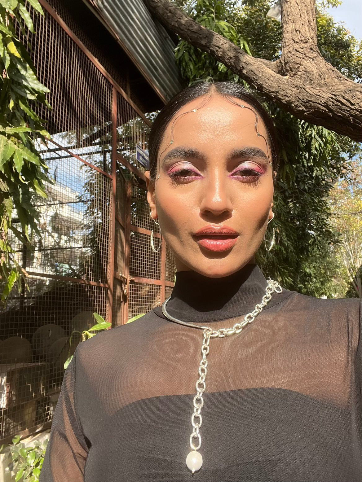 Choker Necklace With Baroque Pearl