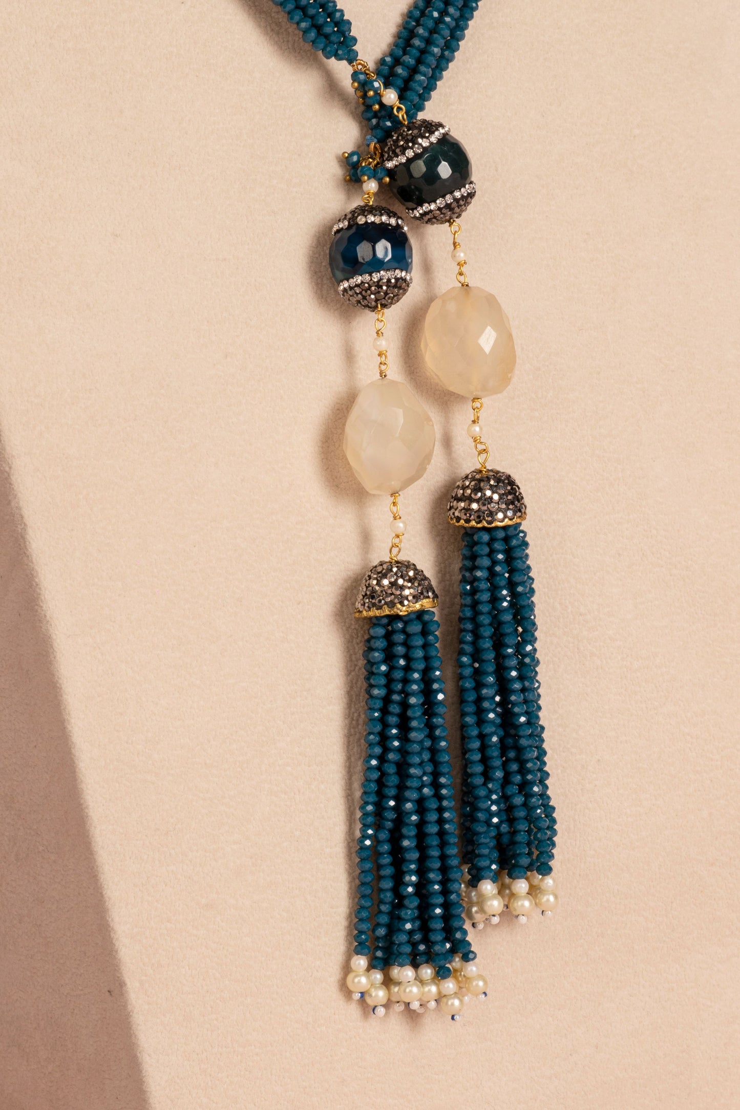 Lariat - Moonstone and Teal