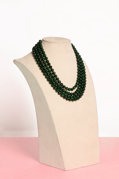 Green Garnet Beads Necklace
