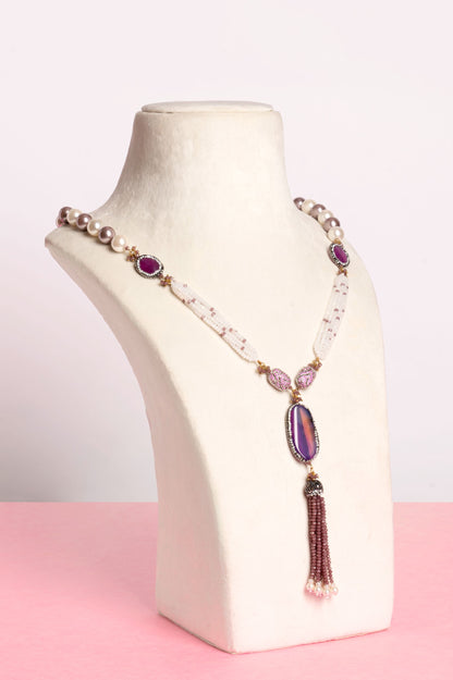 Pearl and Lilac with Marcasite