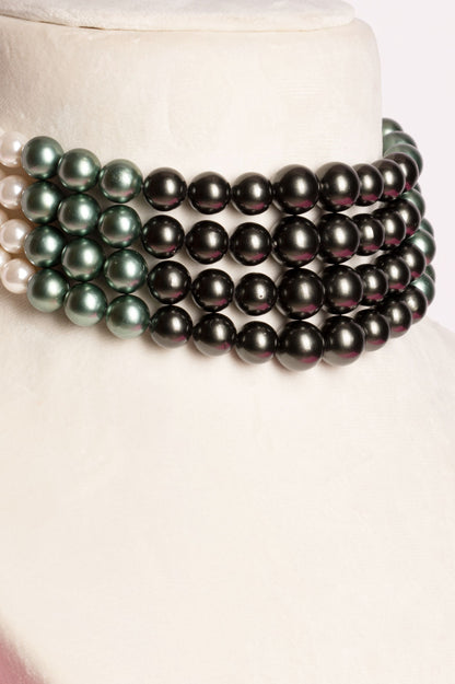 Shaded Pearl Choker