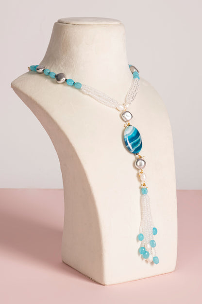 Jade Necklace - Blue