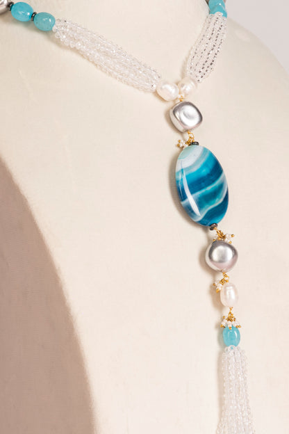 Jade Necklace - Blue
