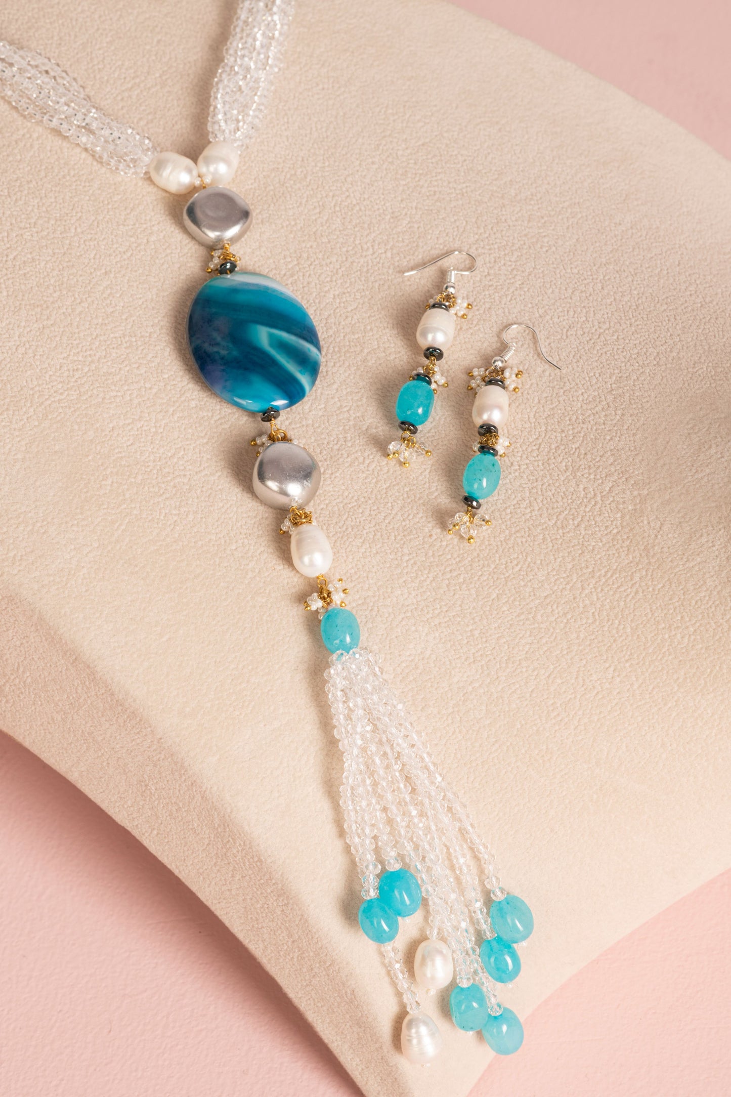 Jade Necklace - Blue