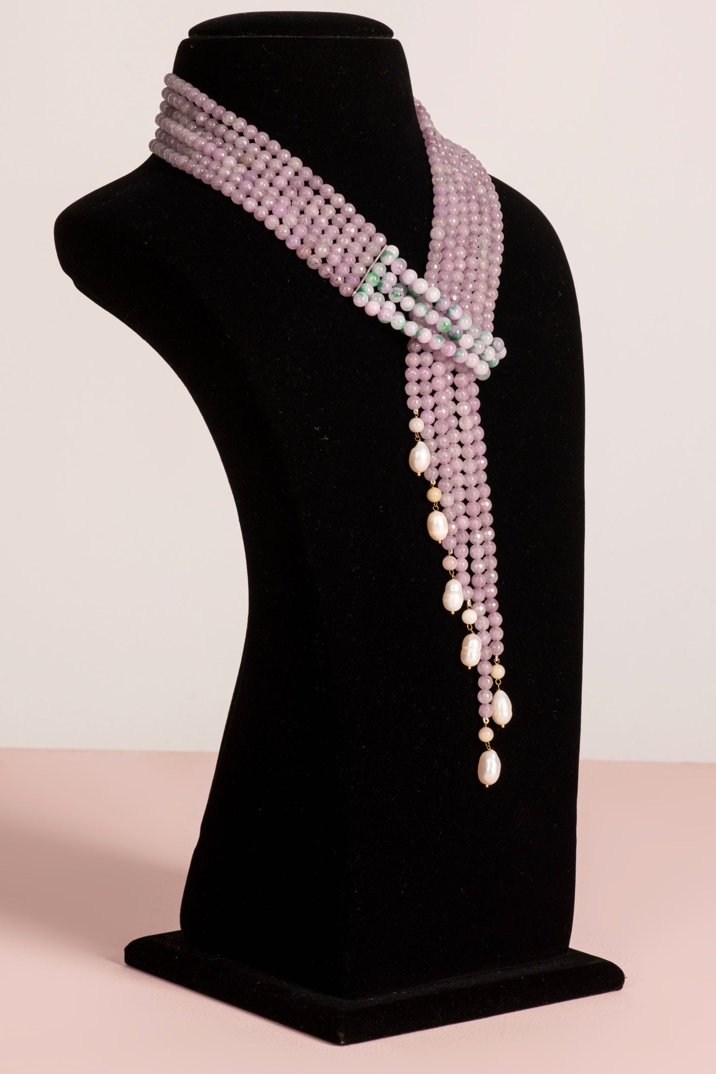 Jade Necklace - Shaded Pink
