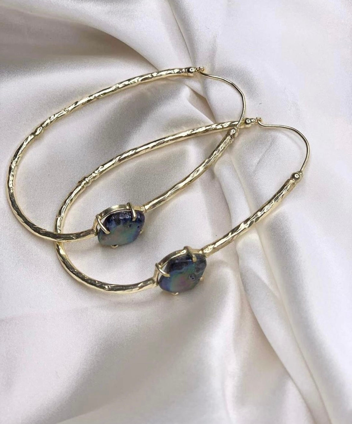 Mia hoops in oval - Gold I