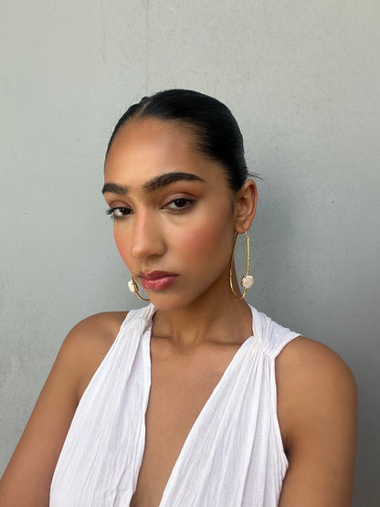 Mia hoops in oval - Gold II