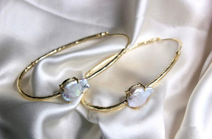 Mia hoops in oval - Gold II